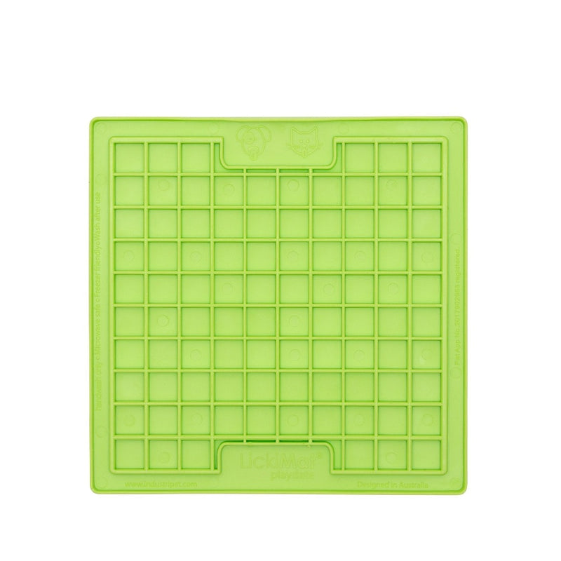 LickiMat Classic Playdate green slow feeding mat, pet essentials warehouse