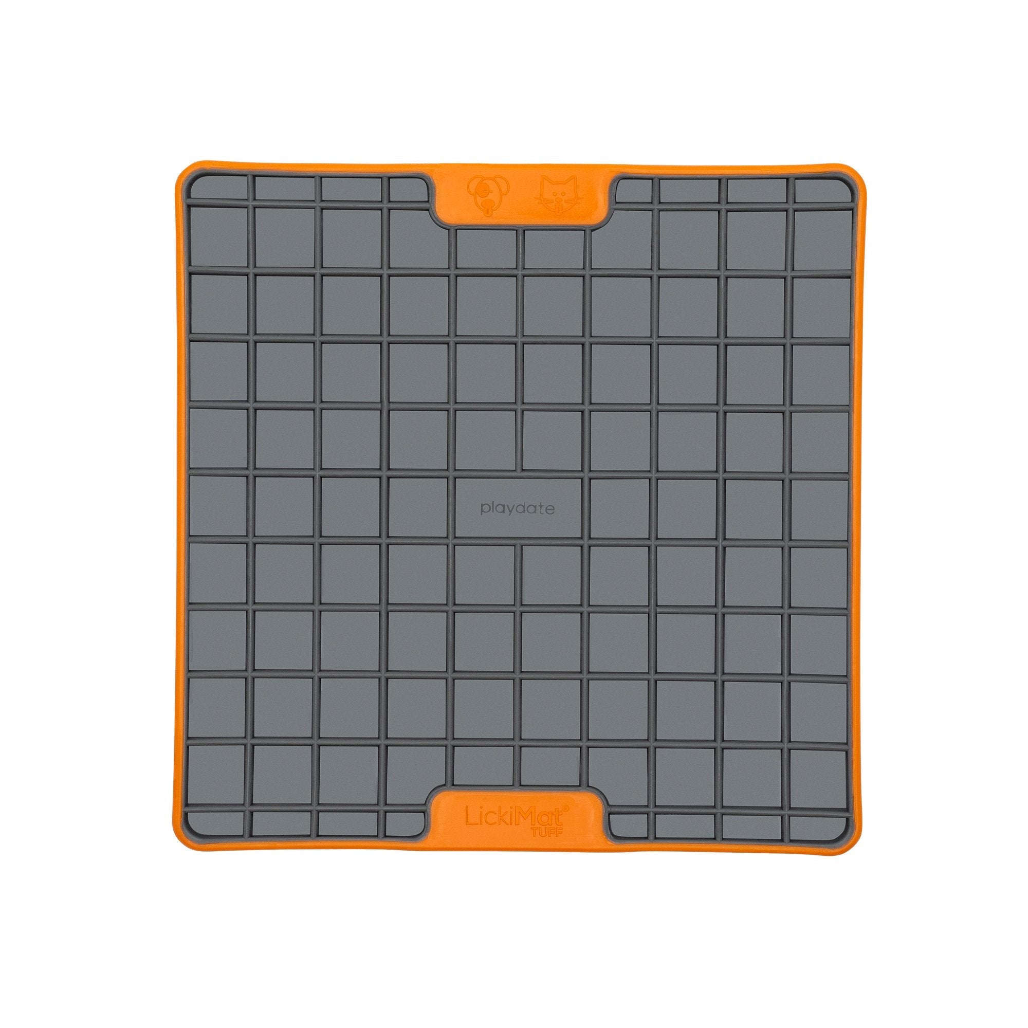 LickiMat Tuff Playdate orange with no packaging, pet essentials warehouse, pet city