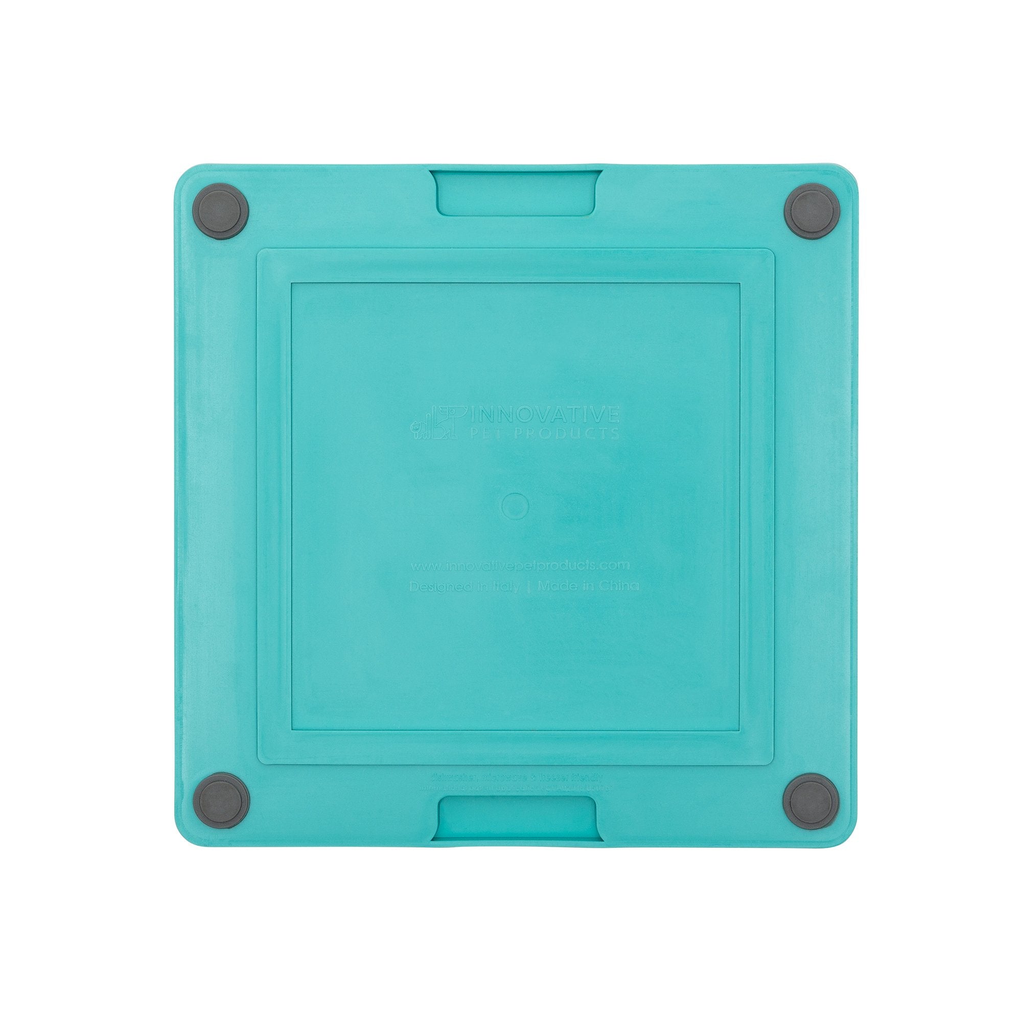 LickiMat Tuff Playdate turquoise underside with no packaging, pet essentials warehouse, pet city