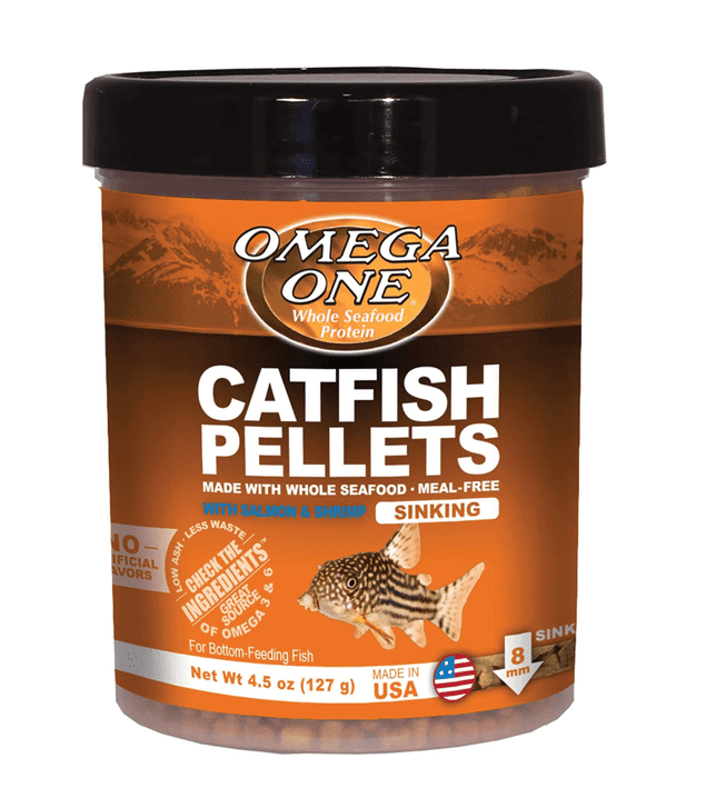 Omega Catfish Pellets (Shrimp Pellets) 127g, Pet Essentials Napier, Hollywood fish, Fishly, shrimp pellets for cory, bottom feeder pellets, omega sinking pellets