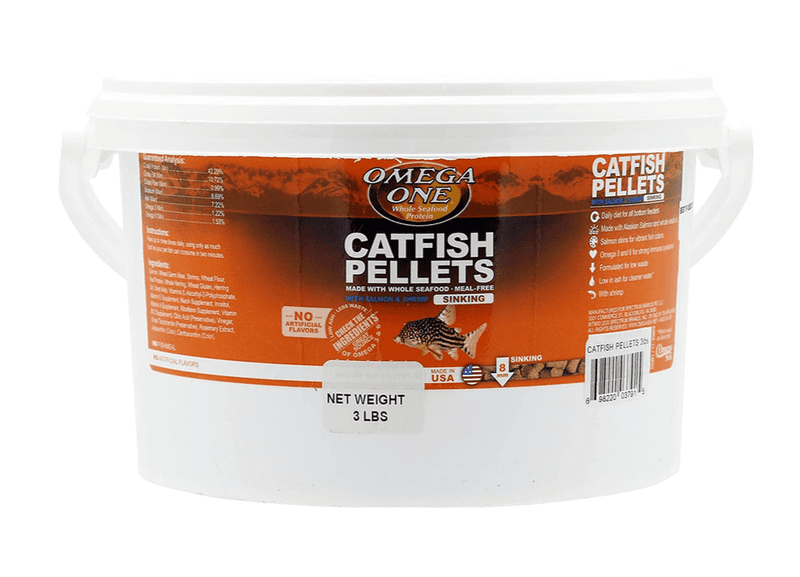 Omega Catfish Pellets (Shrimp Pellets) 1.36kg, Pet Essentials Napier, Hollywood fish, Fishly, shrimp pellets for cory, bottom feeder pellets