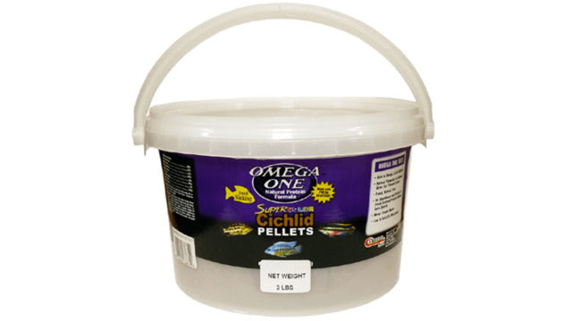MP731 Omega Super Colour Cichlid Pellets, Omega super colour bucket, pet essentials, omega cichlid pellets bucket, sinking pellets, pet essentials napier, Hollywood fish farm