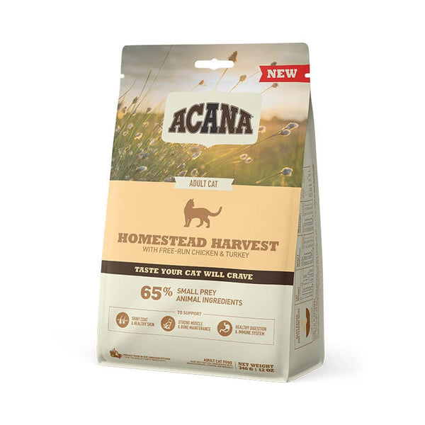 Acana Homestead Harvest Dry Cat Food 340g, pet essentials warehouse