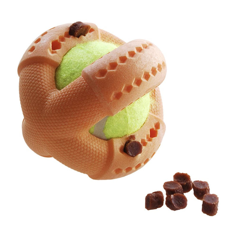 Ruff Play Foam Treat Ball with Ball Orange Dog Toy, Pet Essentials Napier, PEt Essentials Hastings, Pet central