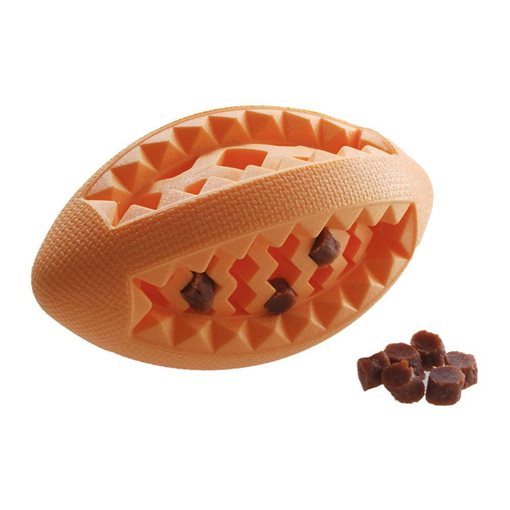 Ruff Play Foam Treat Dental Rugby Dog Toy, Pet Essentials Napier, Pets Warehouse, Pet Essentials Tauranga