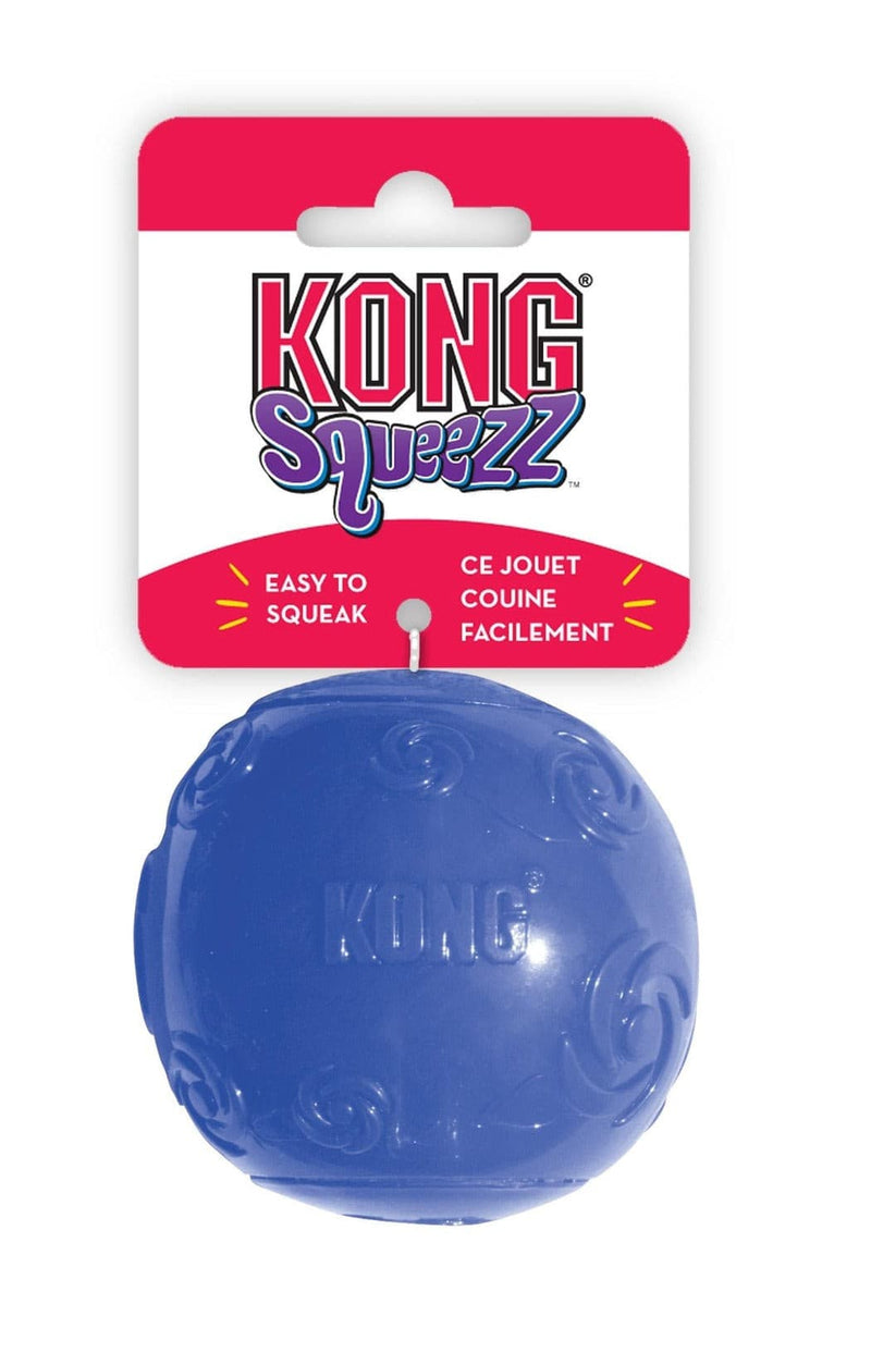 Kong Squeezz Ball Blue Medium, Dog Toy, Pet Essentials warehouse