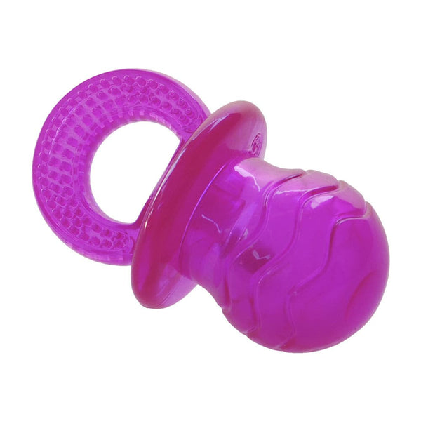 Ruff Play Pink Pacifier Squeak Dog Toy