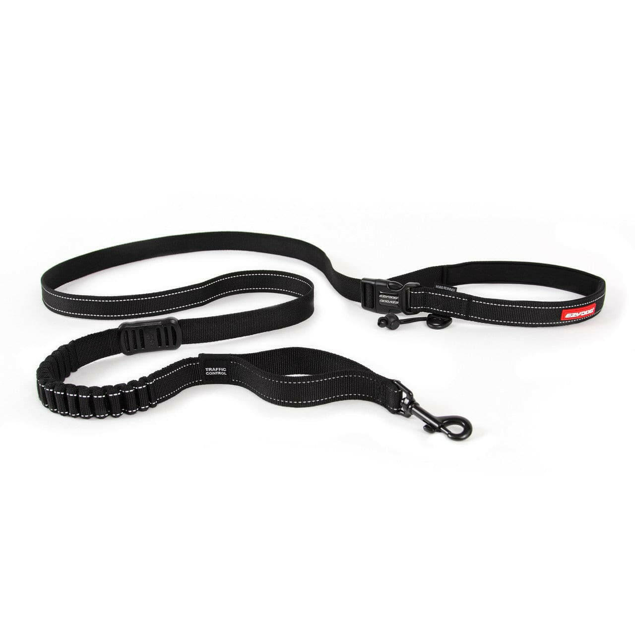 Ezydog Road Runner Lead 2.1m Black ^LRR25BLK, black dog running leads, pet essentials warehouse, pet essentials napier