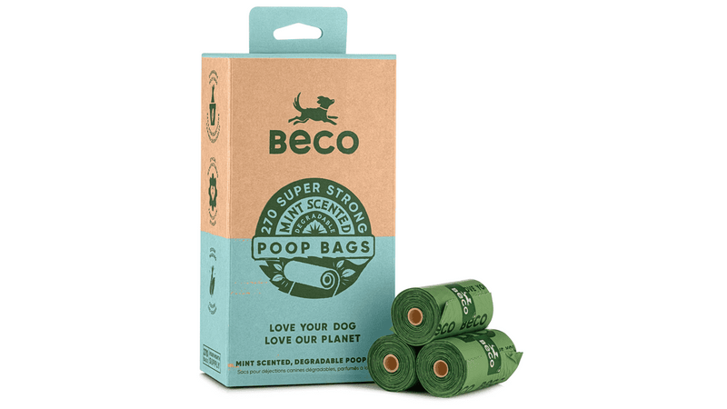 Beco Poop Bags Mint Scented 270pk, beco degradable poop bags, pet essentials warehouse napier, pet essentials napier