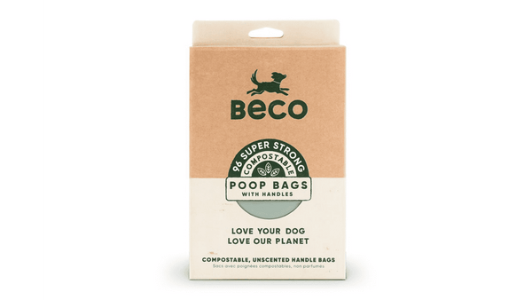 Beco Poop Bags Compostable with Handle, pet essentials warehouse napier, pet essentials hastings, beco dog waste bags