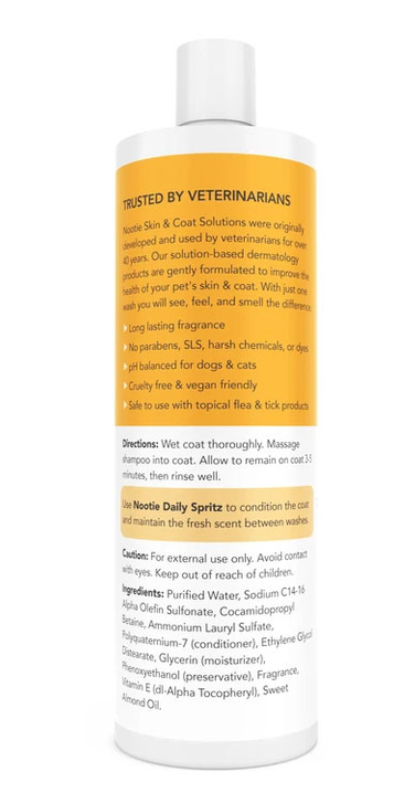 Nootie Shampoo Warm Vanilla Cookie 473mL, Pet Essentials Napier, Pets Warehouse, PEt essentials Hastings, Pets Essentials direct, moisturizing shampoo for dogs, veterinarian shampoo