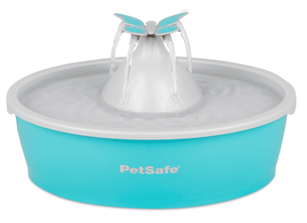 PetSafe Drinkwell Butterfly Cat Fountain, Filtered water fountain for cats and dogs, petsafe filtered water bowl