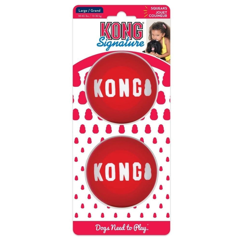 Kong Signature Ball Dog Toy Large, Rubber Kong Toy Pet Essentials Warehouse, Kong Dog Toys NZ