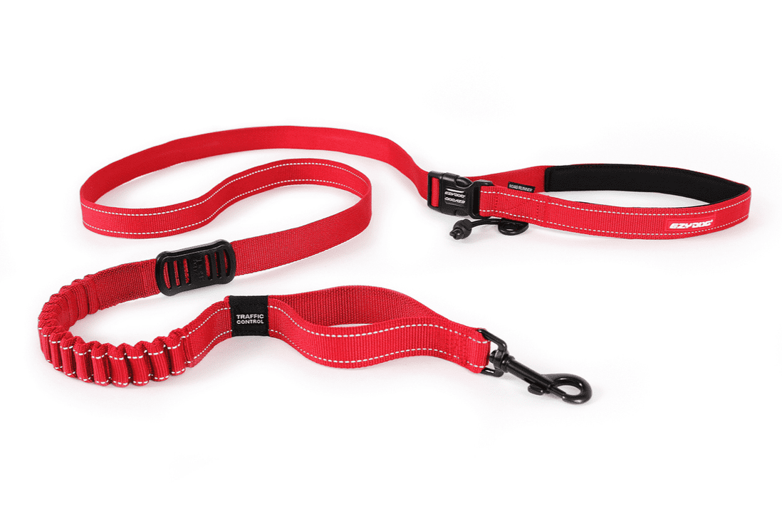 Ezydog Road Runner Lead 2.1m Red ^LRR25R, dog running leads nz, pet essentials warehouse napier