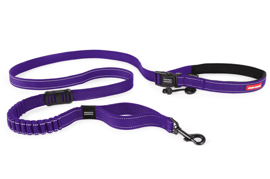 Ezydog Road Runner Lead 2.1m Purple ^LRR25PP, Dog Running leads, pet essentials warehouse