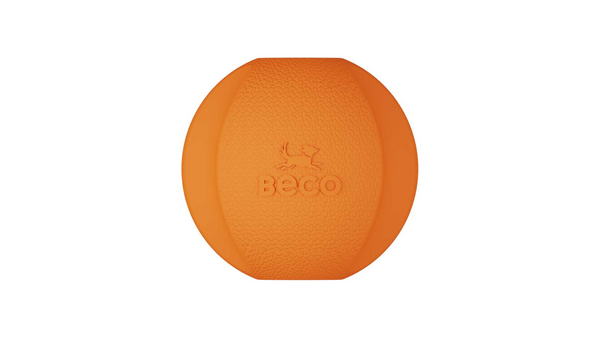 Beco Fetch Ball orange, recycled dog toys, pet essentials warehouse