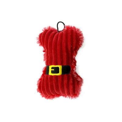 Snuggle Friends Christmas Plush Bone with Belt Dog Toy, Snuggle Friends,  Plush Toys,  Pet Essentials Warehouse.
