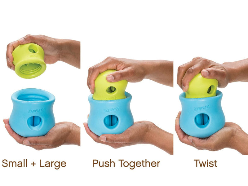 West Paw Toppl how to put them together, blue and green toppl, Pet Essentials Warehouse