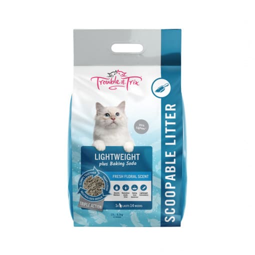 Trouble & Trix Lightweight Clumping Cat Litter with Baking Soda, Pet Essentials Napier, Pet Essentials, Petstock, Pets Warehouse