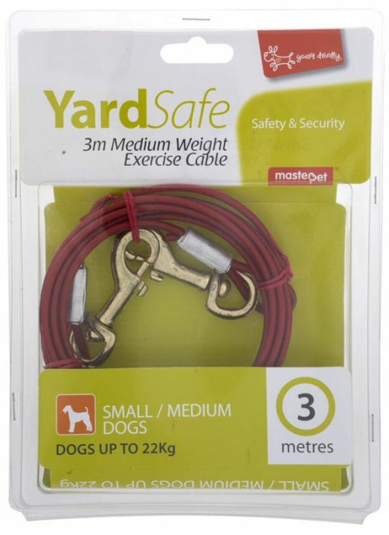 Yours Droolly Exercise Cable For Dogs 3 metres cable, Pet Essentials Napier, Dog outdoor cable