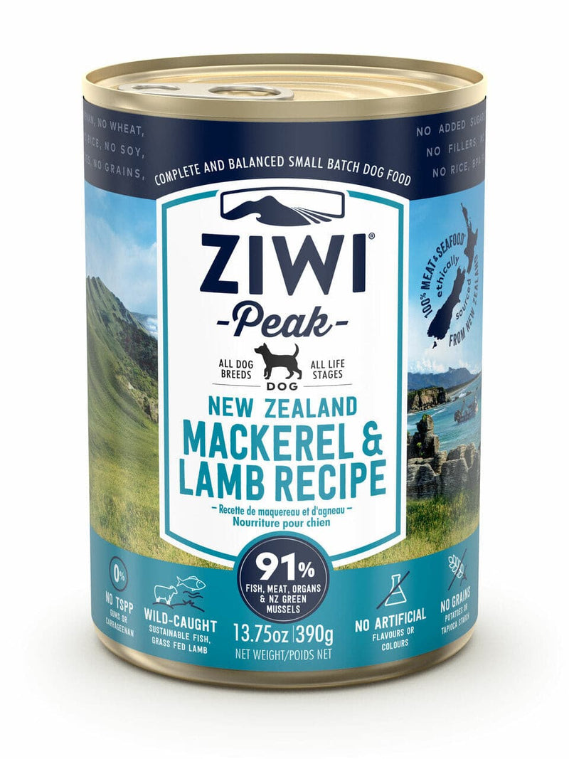 Ziwi Mackerel & Lamb Wet Dog Food 390g, Pet Essentials Napier, Pets Warehouse, Pet Essentials Hastings