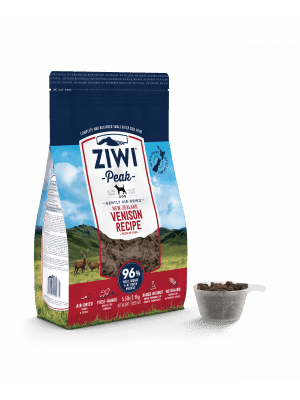 Ziwi Peak Venison Air-Dried Dog Food, Pet Essentials, Ziwi Peak venison biscuits, single protein air dried grain free for dogs, Pet Essentials Porirua, Animates