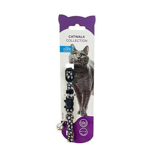Cat Collar Cat Navy with Dots