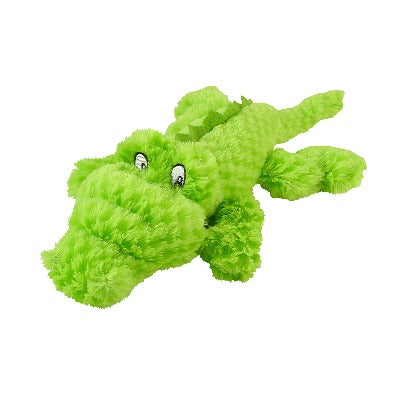 Yours Droolly Green Crocodile Dog Toy, Pet Essentials Napier, green crocodile dog toy for puppies