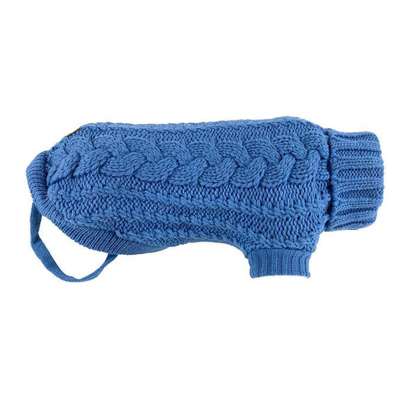 Huskimo Jumper Frenchknit Indigo Blue, Huskimon Knitted jumper, pet essentials warehouse,