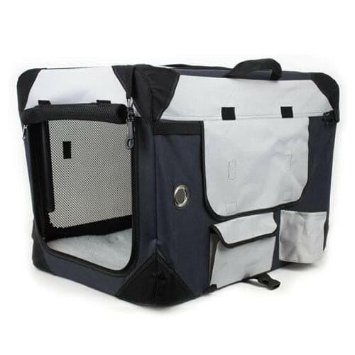 Canine Care Canvas Crate 81cm Medium, Pet Essentials Warehouse, Soft Canvas crate for travel
