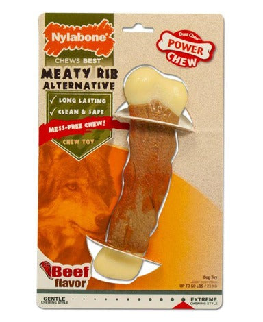 Nylabone Dura Chew Meaty Rib Alternative, Pet Essentials Napier, Pets Warehouse, dog chew ribs, nylabone meaty rip bone for dogs