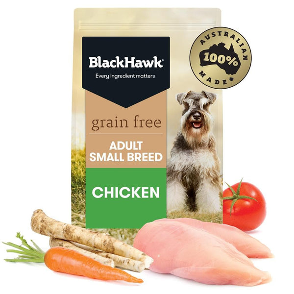 Black Hawk Grain Free Adult Small Breed Chicken Dry Dog Food, Pet Essentials Warehouse Napier