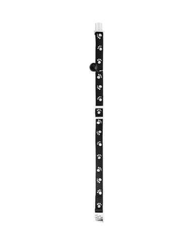 Cat Collar Cat Adjustable Reflective Paws Black, Feline Care Cat Collar Adjustable Reflective Paws Black