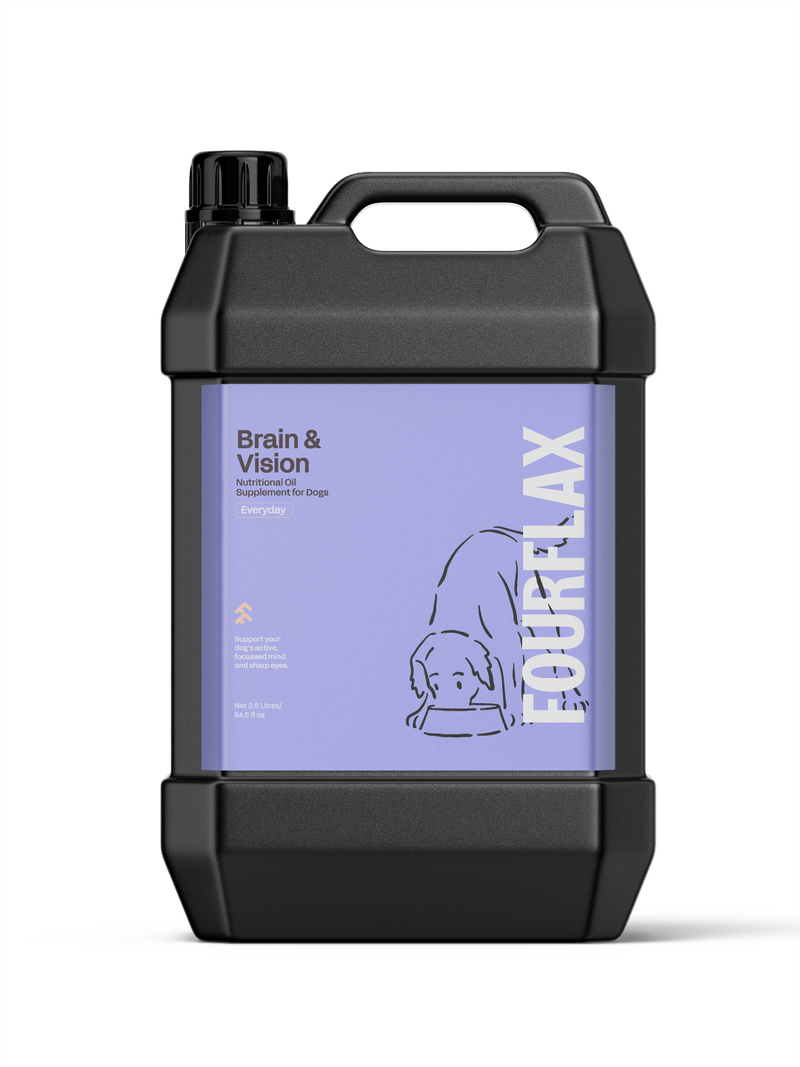 Fourflax Brain & Vision Nutritional Oil Supplement for Dogs 2.5L bottle