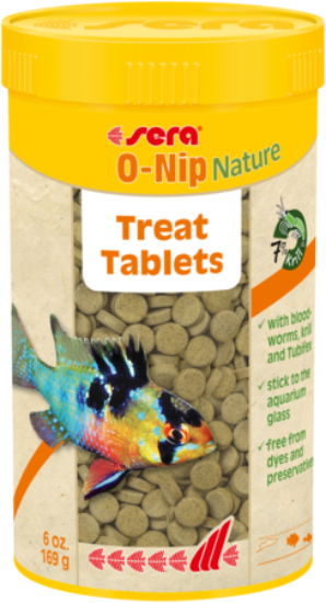 Sera O-Nip Tablets 169g, sera o nip stick on fish tablets, pet essentials warehouse, pet city