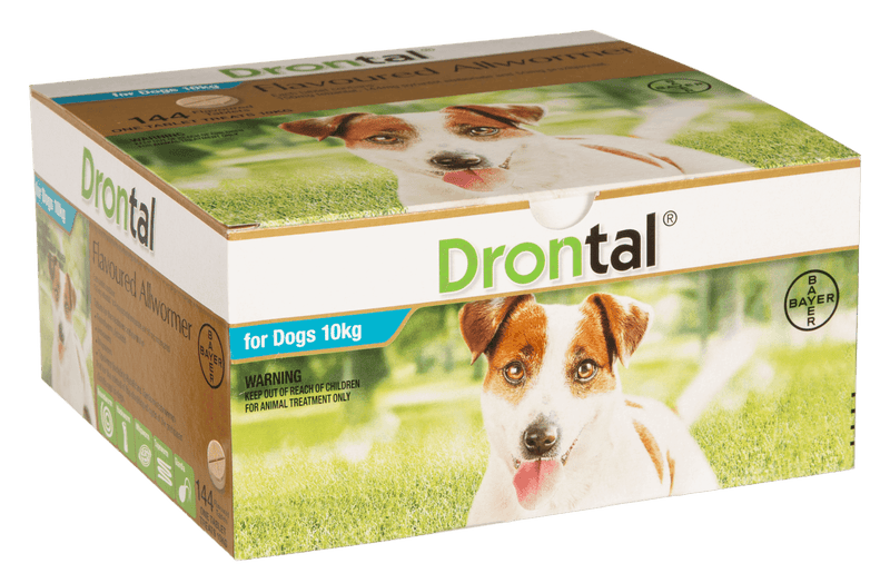 Drontal Dog Allwormer 10kg Worm Treatments Pet Essentials Napier