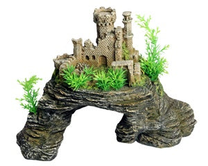 Aqua One Ornament - Castle On Cave Rock 25x15.5x17cmh, Pet essentials warehouse