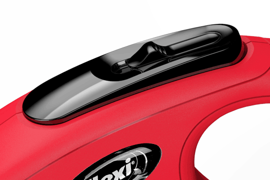 Flexi New Classic Cord Red 8m locking mechanism, pet essentials warehouse napier