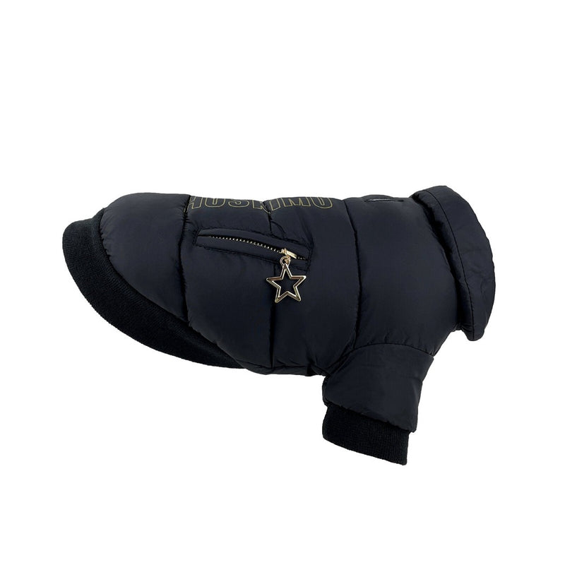 Huskimo Dog Coat Gangsta black, black huskimo dog coat with no hoodie, pet essentials warehouse, huskimo hooded dog coat nz