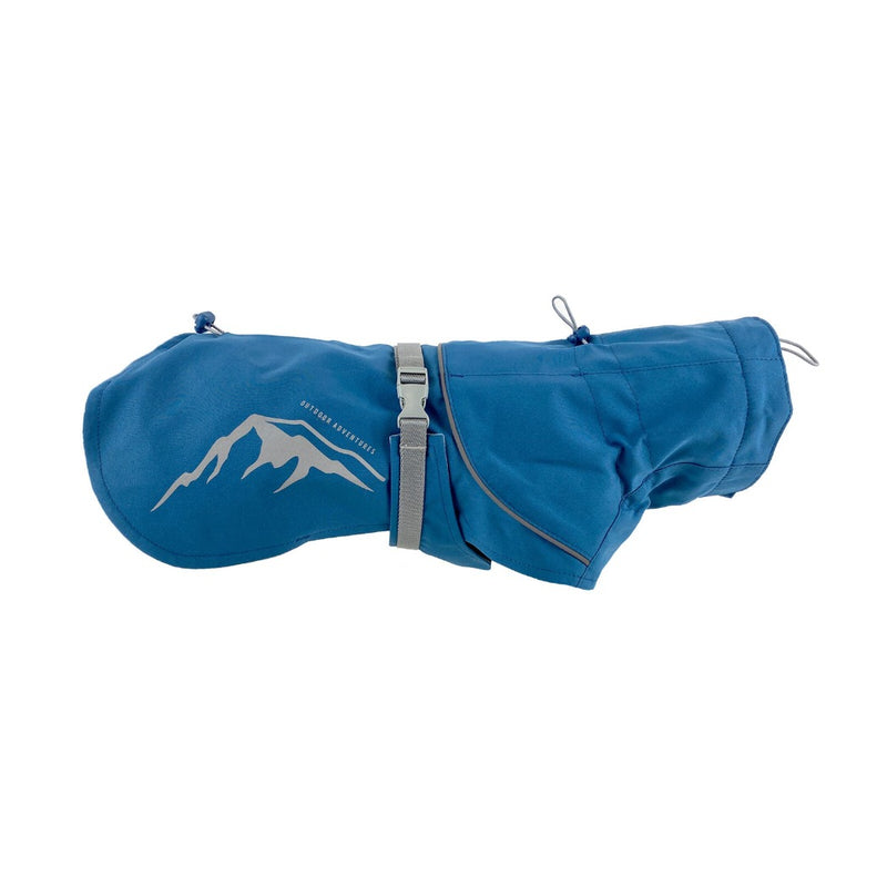 Huskimo Coat Peak Fjord Blue, waterproof dog raincoat blue, pet essentials warehouse