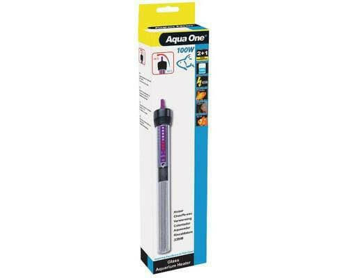 Aqua One 100w Glass Heater 20.5cm, Aquarium heater, pet essentials warehouse napier, pet essentials napier