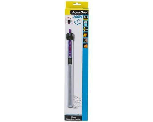 Aqua One 200w Glass Heater 27.5cm, Pet Essentials warehouse Napier, Pet Essentials Hastings