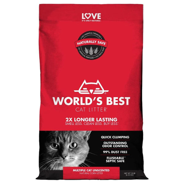 World's Best Cat Litter Multi Cat Clumping Formula, Pet Essentials Napier