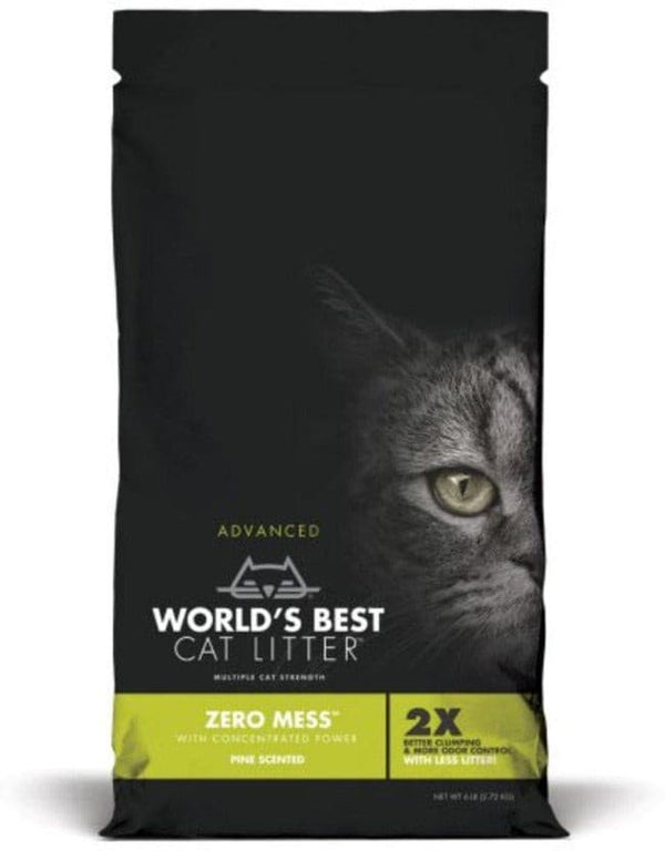 World's Best Cat Litter Zero Mess Pine Scented, Pet Essentials Napier