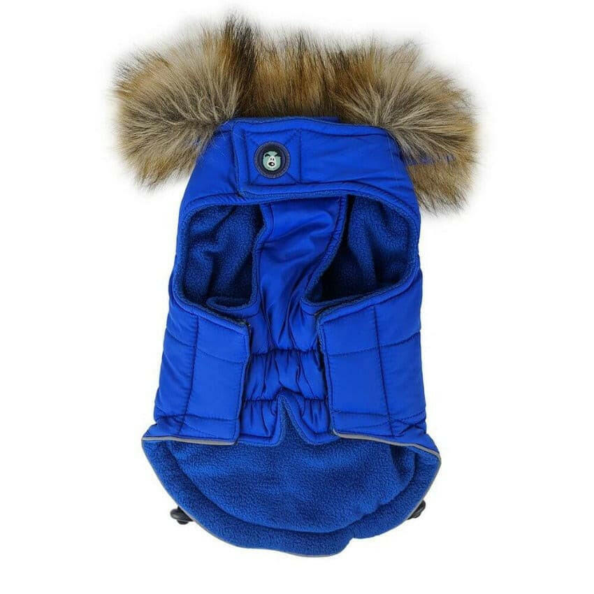 Huskimo Everest Royal Blue Dog Coat underside, Pet Essentials Warehouse