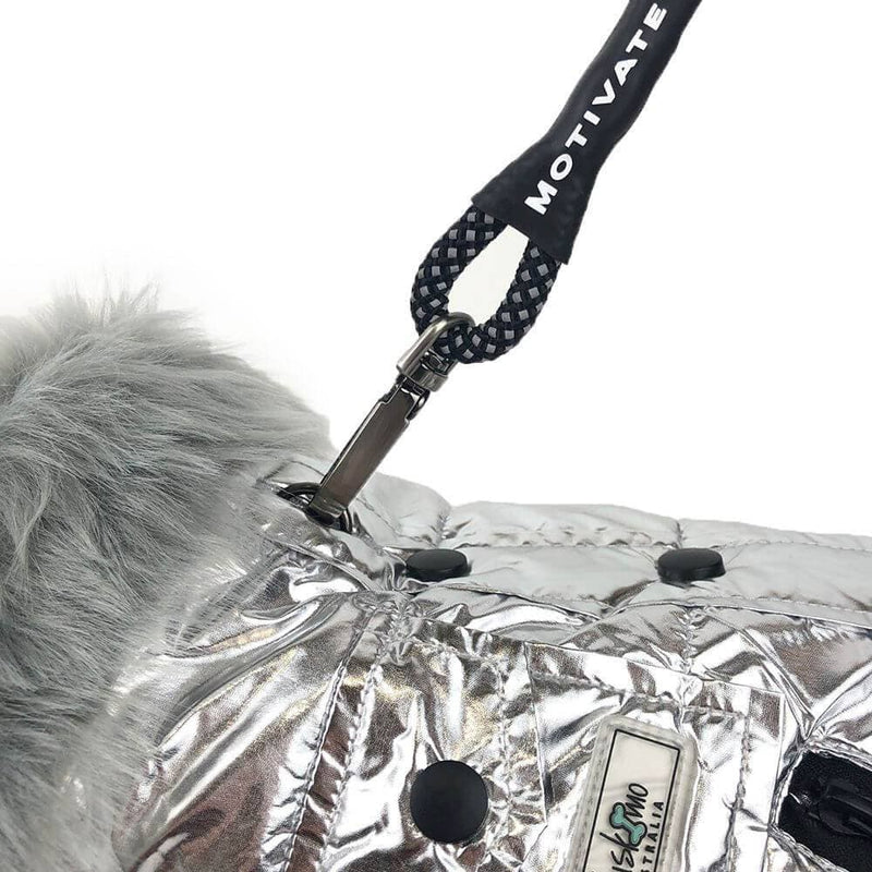 Huskimo Everest Silver Dog Coat, motivate black dog lead huskimo, pet essentials warehouse
