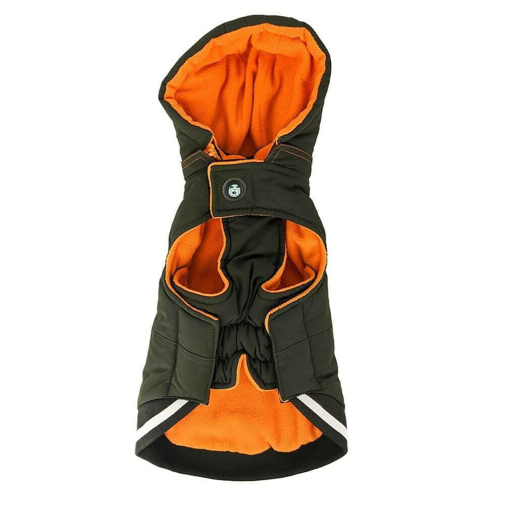Huskimo Mt Buller Khaki Dog Coat underside, pet essentials warehouse