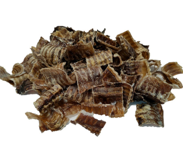 Dehydrated Beef Trachea Chips 1kg, Pet Essentials Warehouse Napier, Beef Trachea for dogs