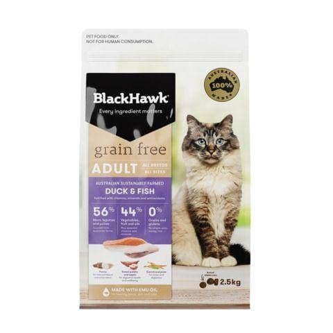 Black Hawk Grain Free Cat Duck & Fish 2.5kg