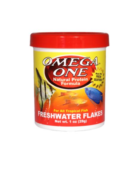 Omega One Freshwater Flakes 12g, tropical fish flakes, pet essentials warehouse